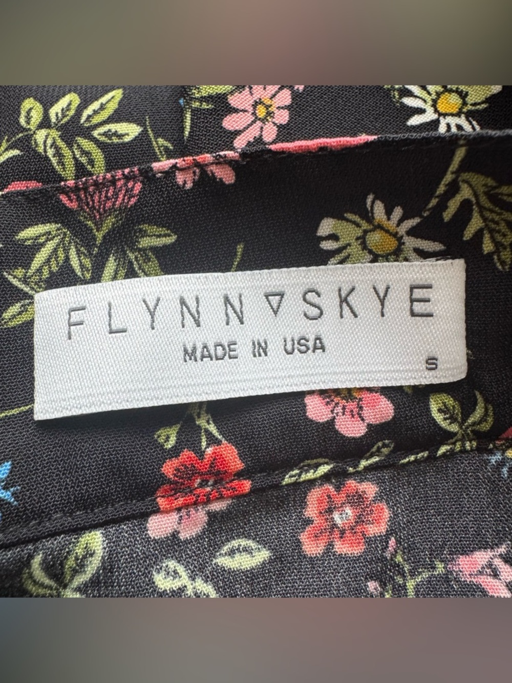 NWT Free People Flynn Skye Nadia Asymmetrical Skirt Midi High Slit Black Floral - Picture 10 of 13